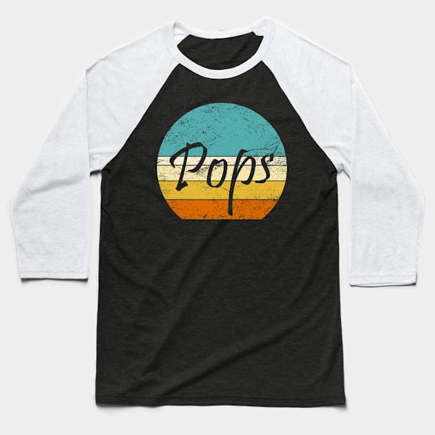 Pops vintage, gift for pops Baseball T-Shirt by Inyourdesigns